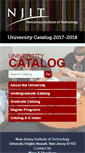 Mobile Screenshot of catalog.njit.edu