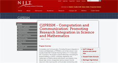 Desktop Screenshot of c2prism.njit.edu