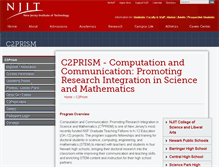 Tablet Screenshot of c2prism.njit.edu
