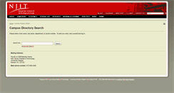 Desktop Screenshot of directory.njit.edu