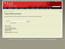 Tablet Screenshot of directory.njit.edu